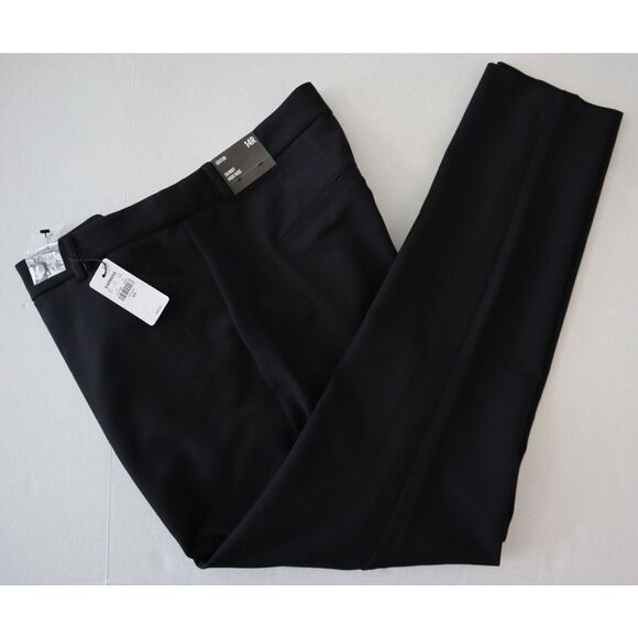 Express Editor 07470611 Women's Sz 14 R Black High-Rise Skinny Dress Pants - Picture 10 of 12